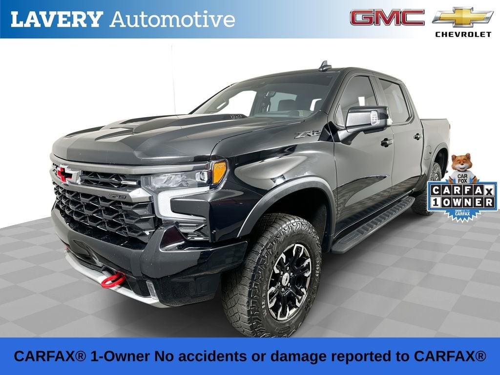 2023 Chevrolet Silverado 1500 ZR2 in Black — front three-quarter view