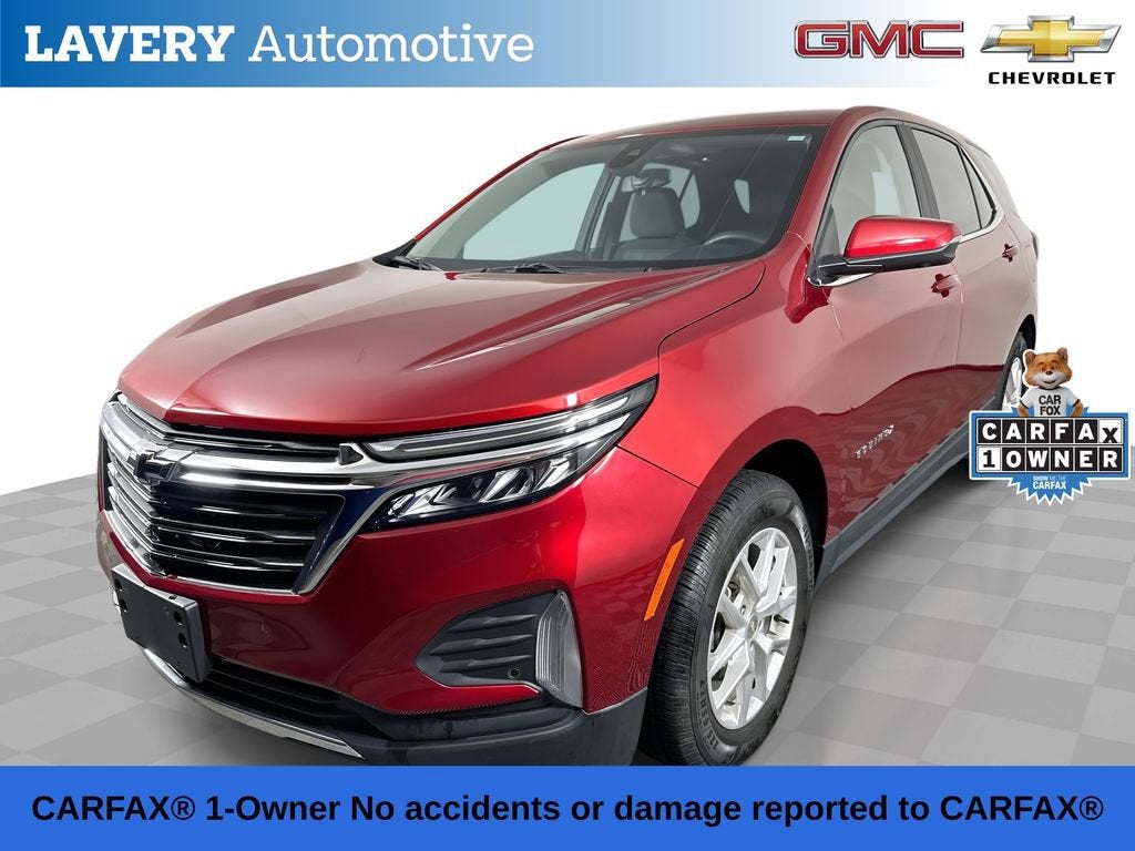 2023 Chevrolet Equinox LT in Radiant Red Tintcoat — front three-quarter view