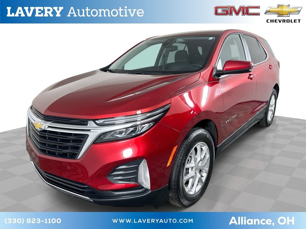 2024 Chevrolet Equinox LT in Radiant Red Tintcoat — front three-quarter view