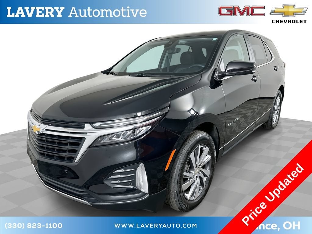 2024 Chevrolet Equinox LT in Mosaic Black Metallic — front three-quarter view