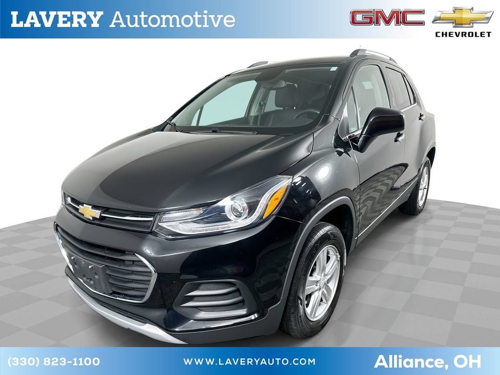 2017 Chevrolet Trax LT in Mosaic Black Metallic — front three-quarter view