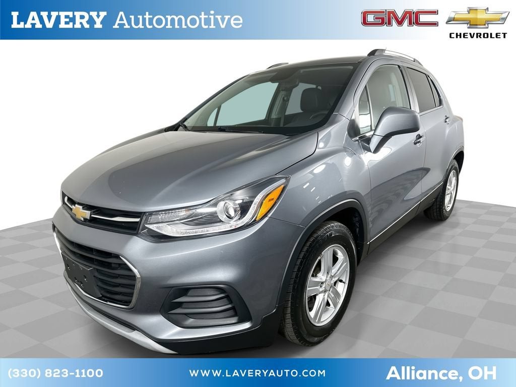 2019 Chevrolet Trax LT in Satin Steel Metallic — front three-quarter view